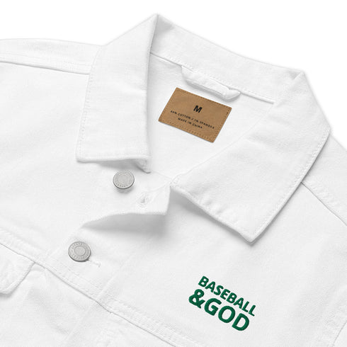 Baseball &God Evergreen Denim Jacket